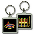 3D Lenticular Business Card Key Chain - 1.5"x1.5" (Square)